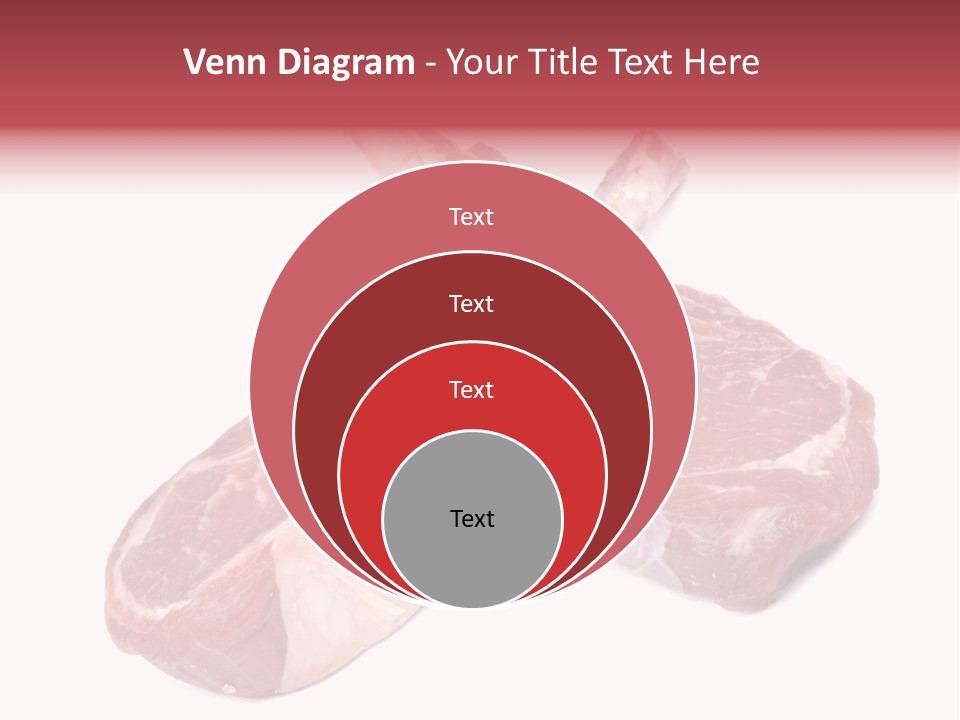 Lamb Chops Raw Food Two PowerPoint Template