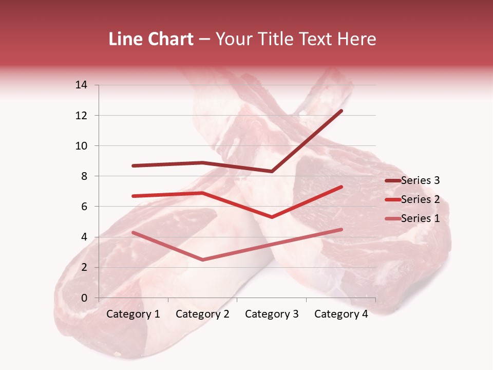 Lamb Chops Raw Food Two PowerPoint Template