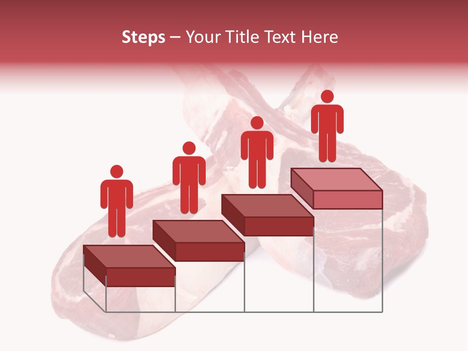 Lamb Chops Raw Food Two PowerPoint Template