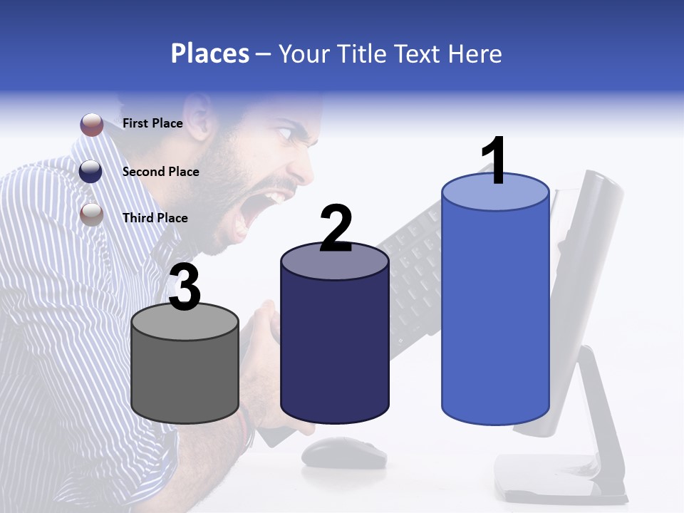 Computer White Horizontal PowerPoint Template
