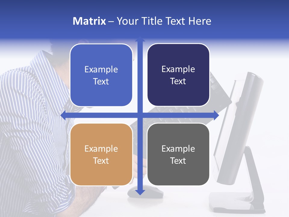 Computer White Horizontal PowerPoint Template