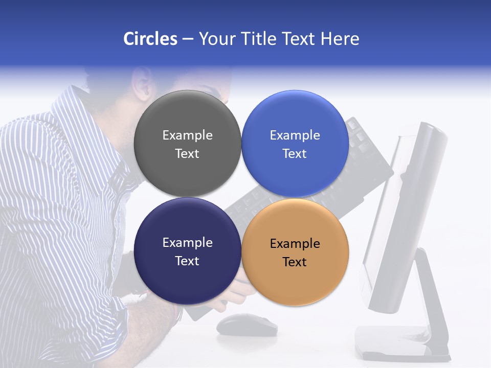 Computer White Horizontal PowerPoint Template