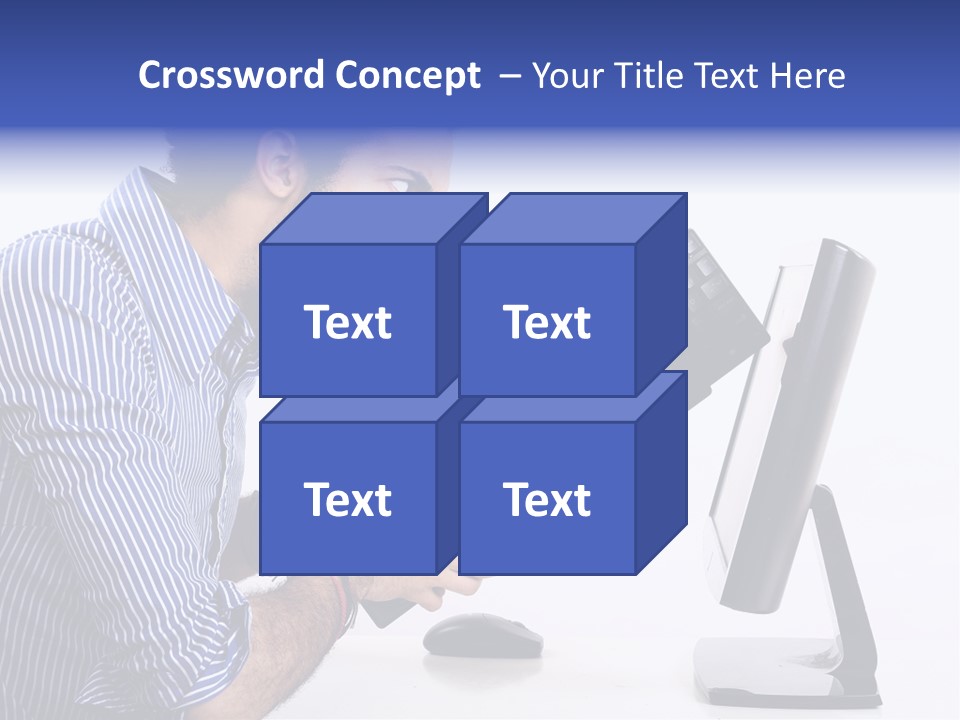 Computer White Horizontal PowerPoint Template