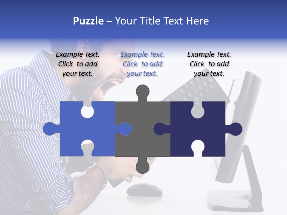 Computer White Horizontal PowerPoint Template