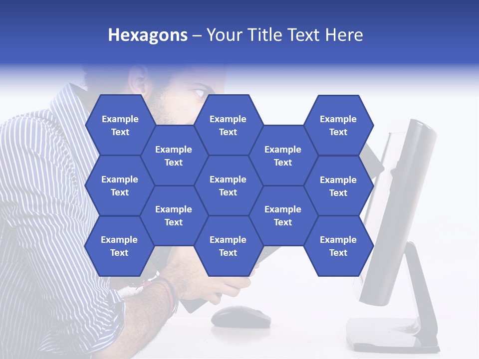 Computer White Horizontal PowerPoint Template