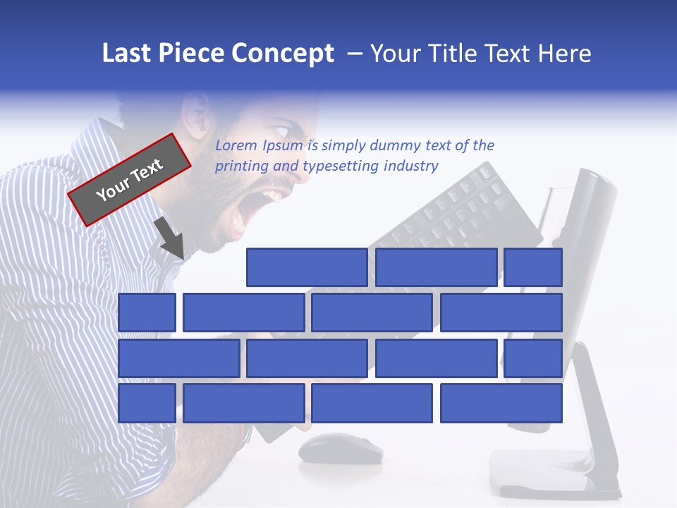Computer White Horizontal PowerPoint Template