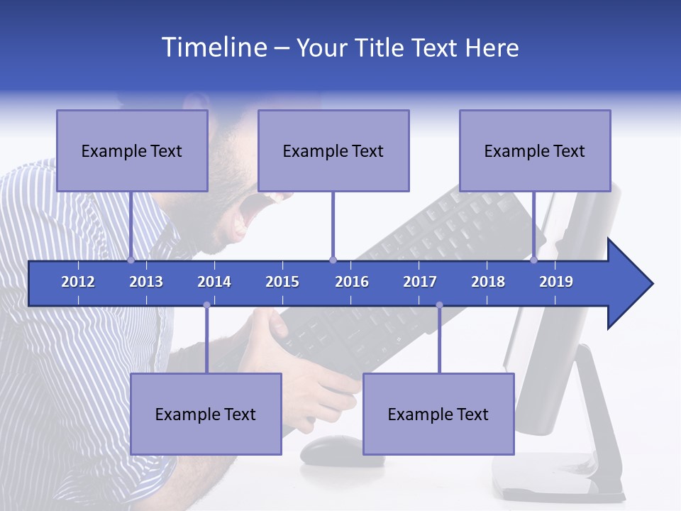 Computer White Horizontal PowerPoint Template