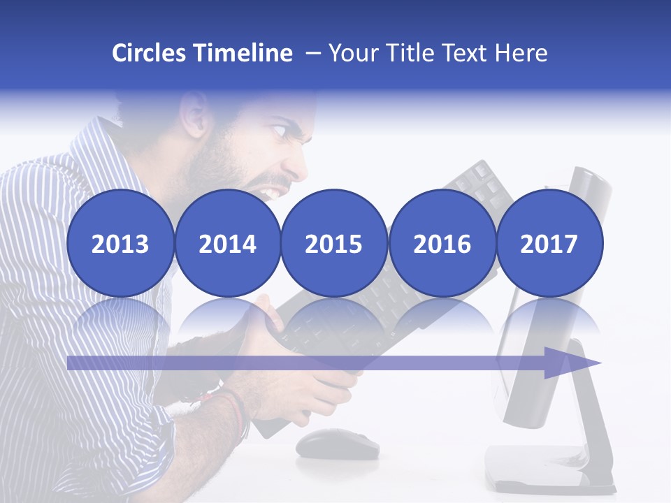 Computer White Horizontal PowerPoint Template