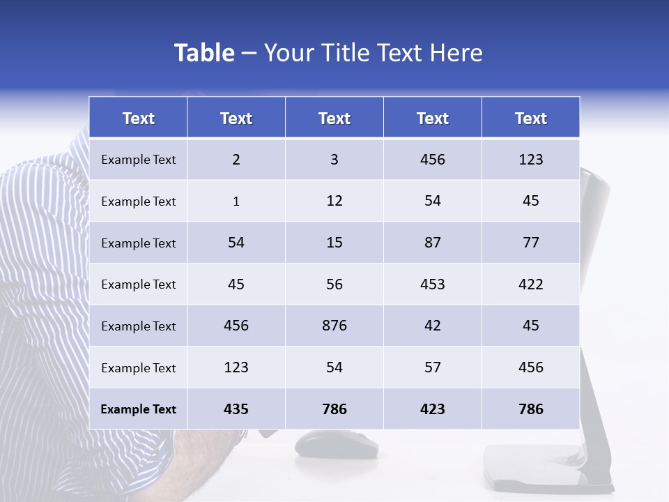 Computer White Horizontal PowerPoint Template