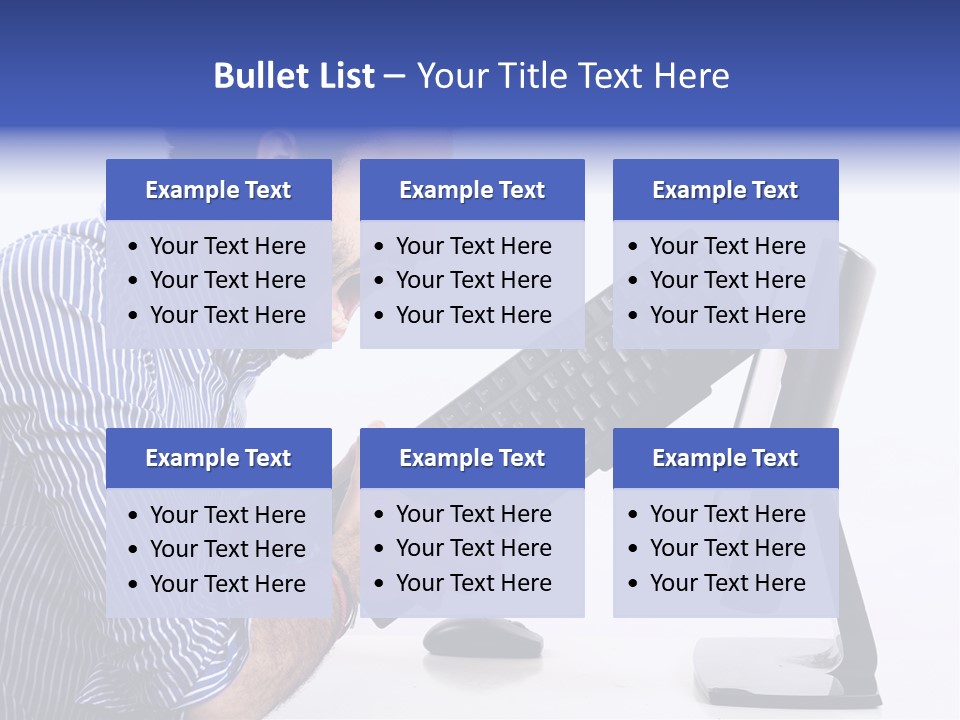 Computer White Horizontal PowerPoint Template