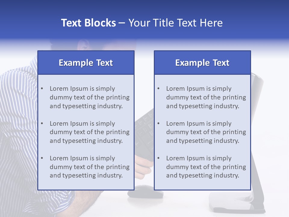 Computer White Horizontal PowerPoint Template