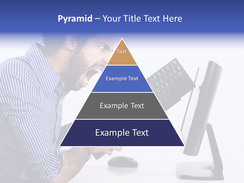 Computer White Horizontal PowerPoint Template