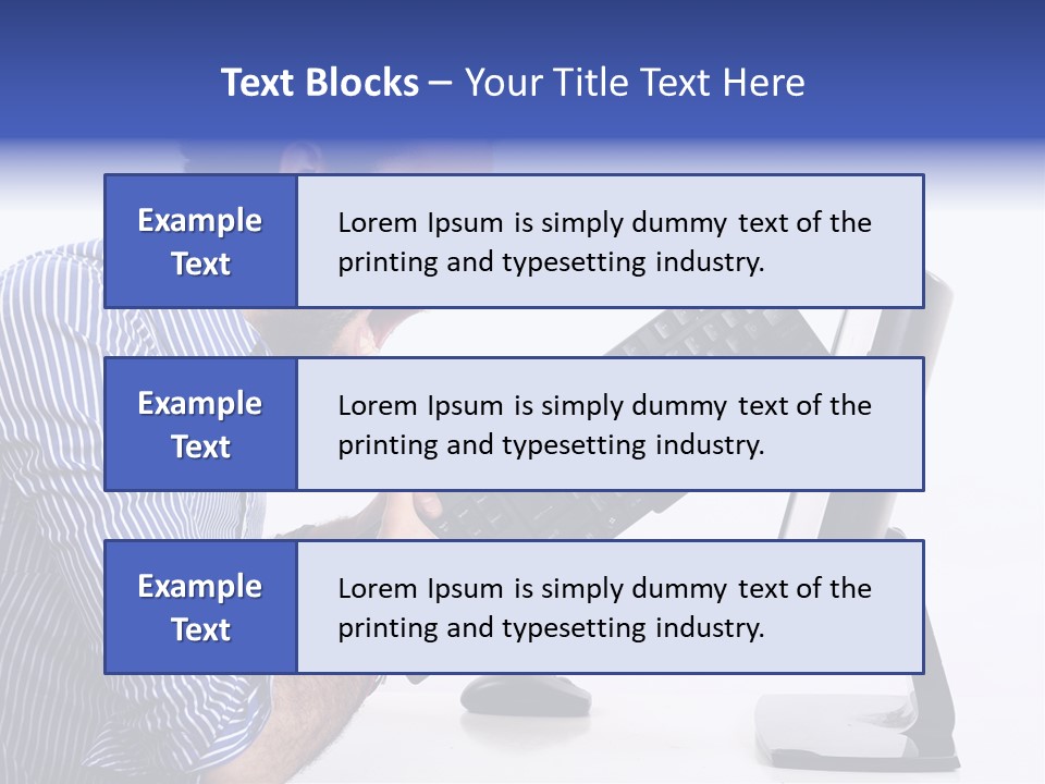Computer White Horizontal PowerPoint Template