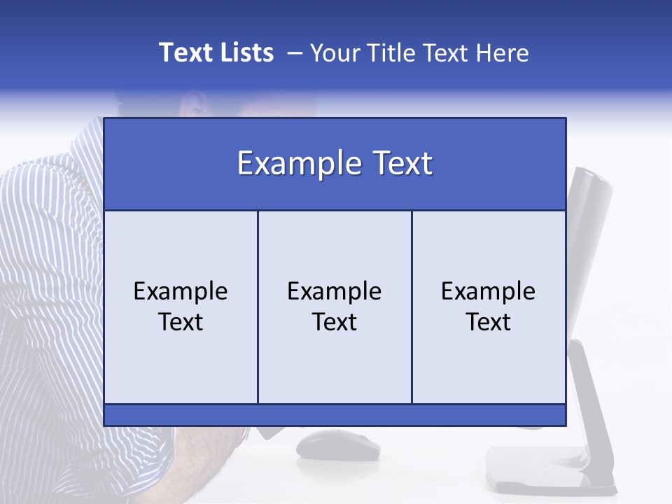 Computer White Horizontal PowerPoint Template
