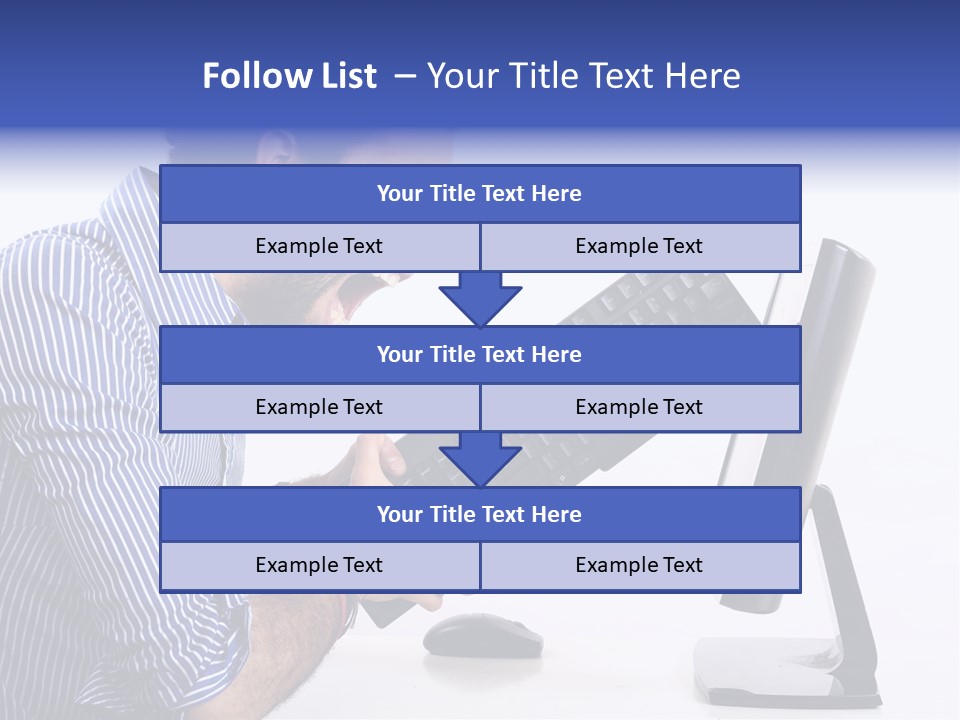 Computer White Horizontal PowerPoint Template