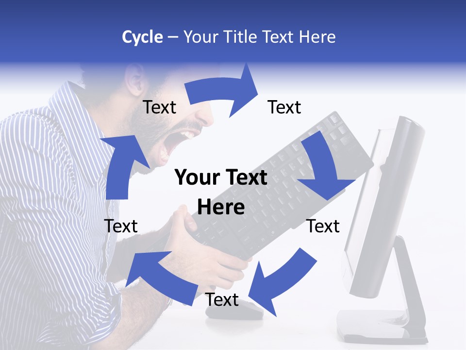 Computer White Horizontal PowerPoint Template
