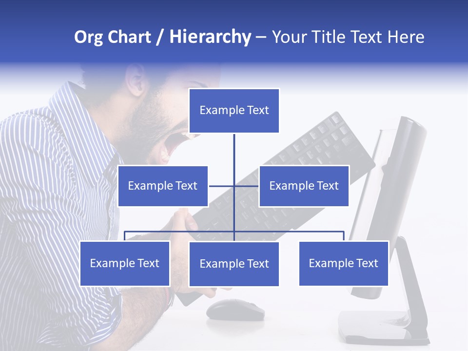 Computer White Horizontal PowerPoint Template