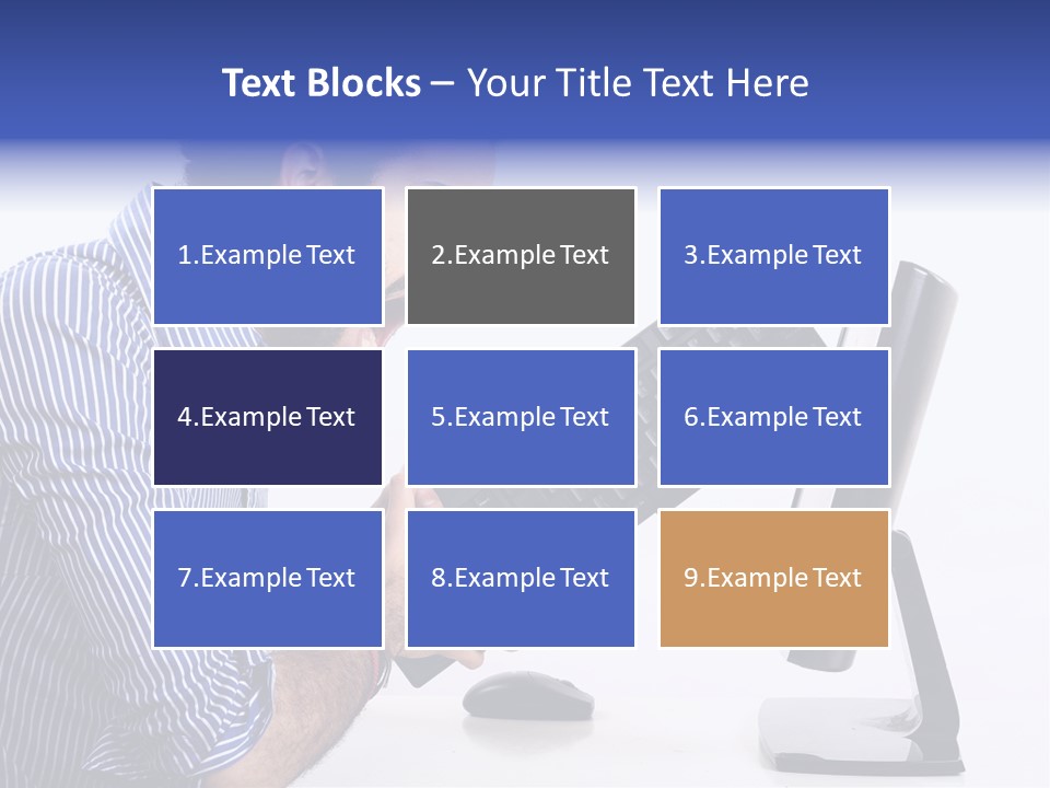 Computer White Horizontal PowerPoint Template