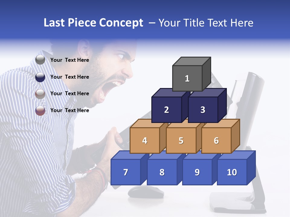 Computer White Horizontal PowerPoint Template