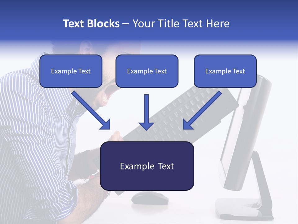 Computer White Horizontal PowerPoint Template