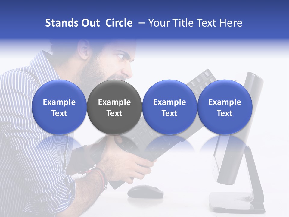 Computer White Horizontal PowerPoint Template