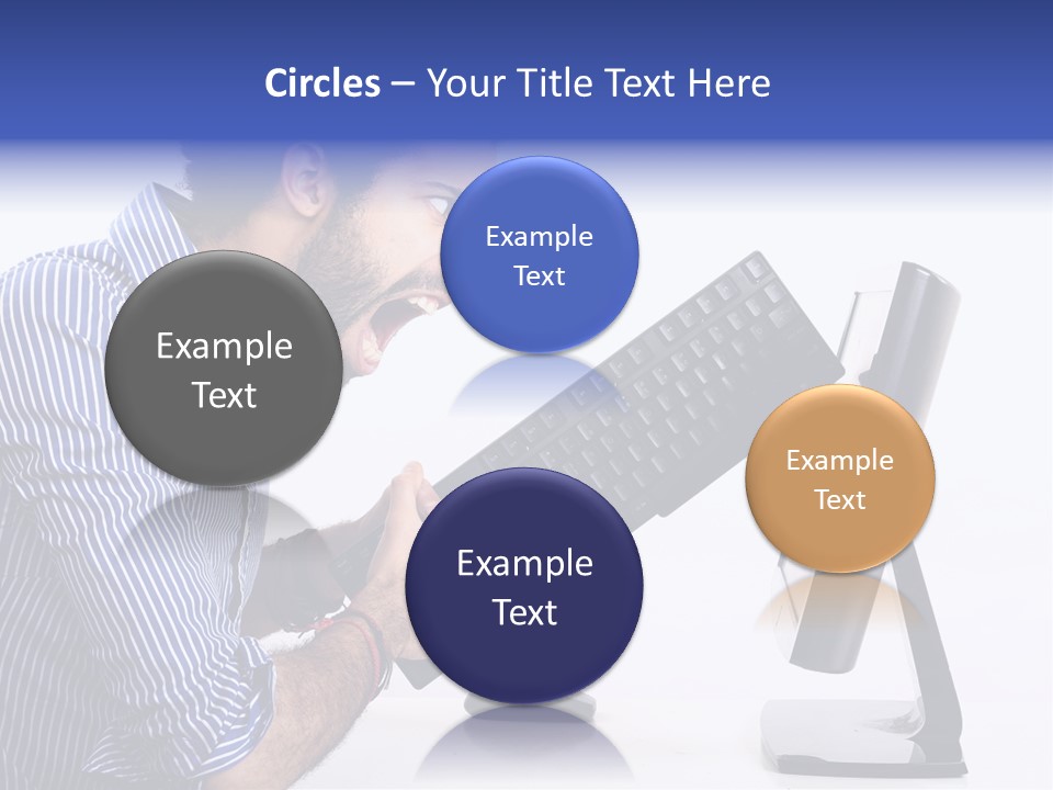 Computer White Horizontal PowerPoint Template