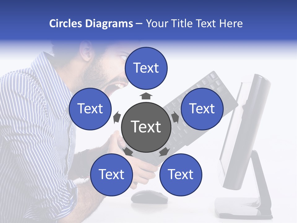 Computer White Horizontal PowerPoint Template