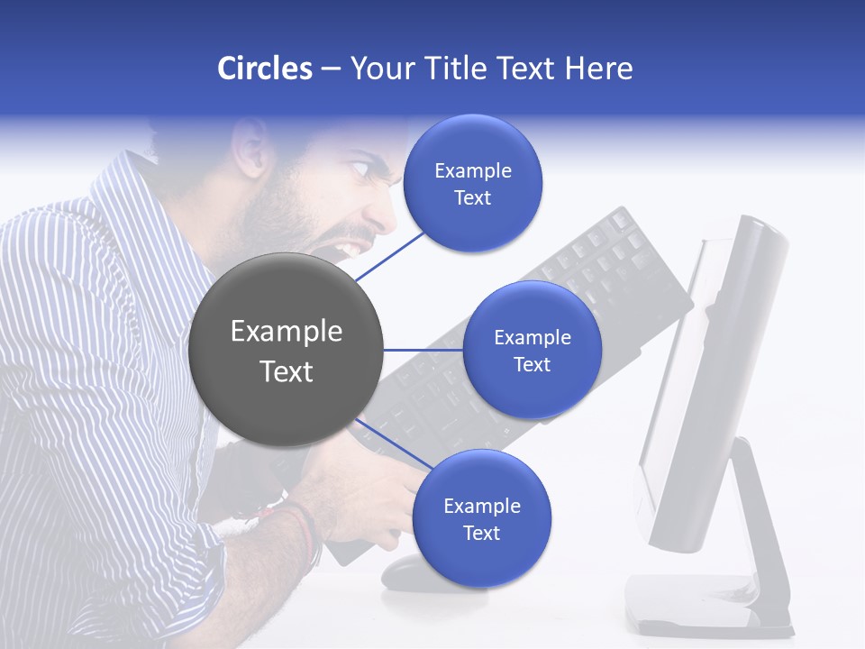 Computer White Horizontal PowerPoint Template