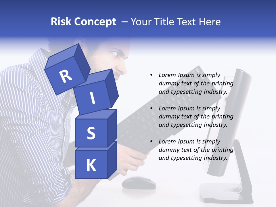 Computer White Horizontal PowerPoint Template