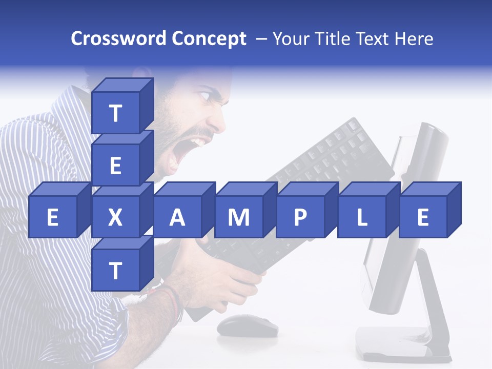 Computer White Horizontal PowerPoint Template
