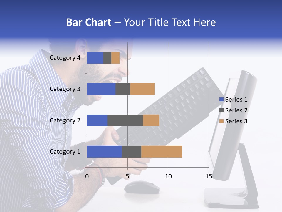Computer White Horizontal PowerPoint Template