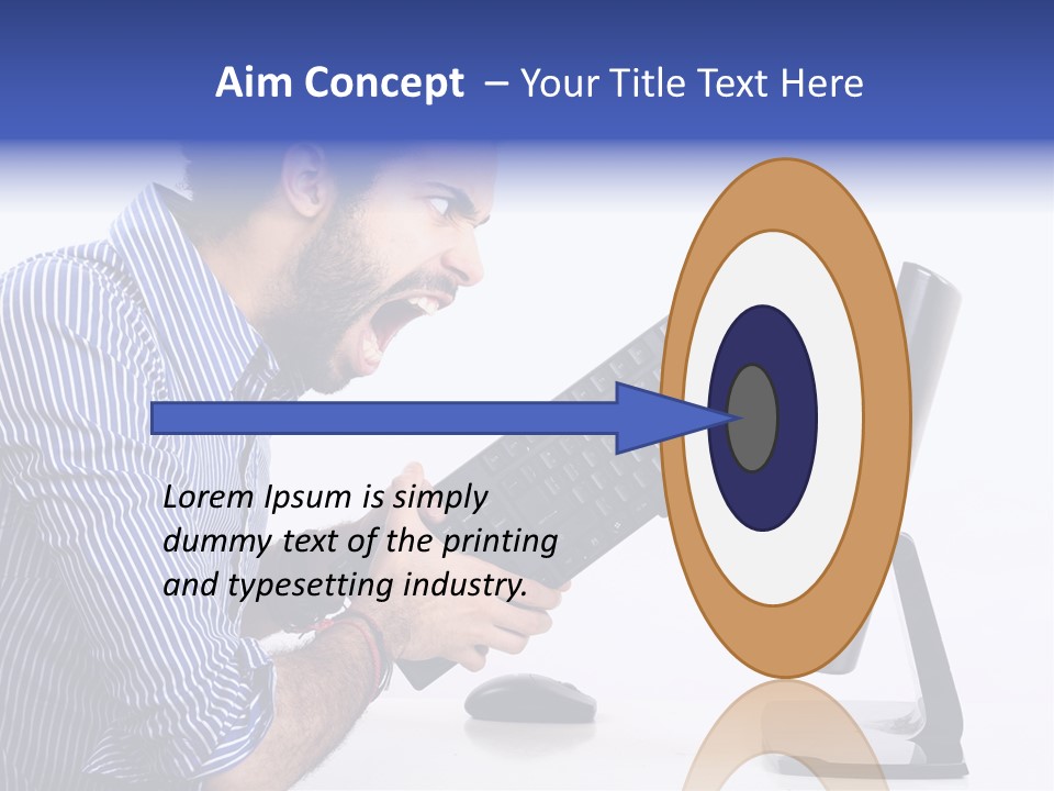 Computer White Horizontal PowerPoint Template