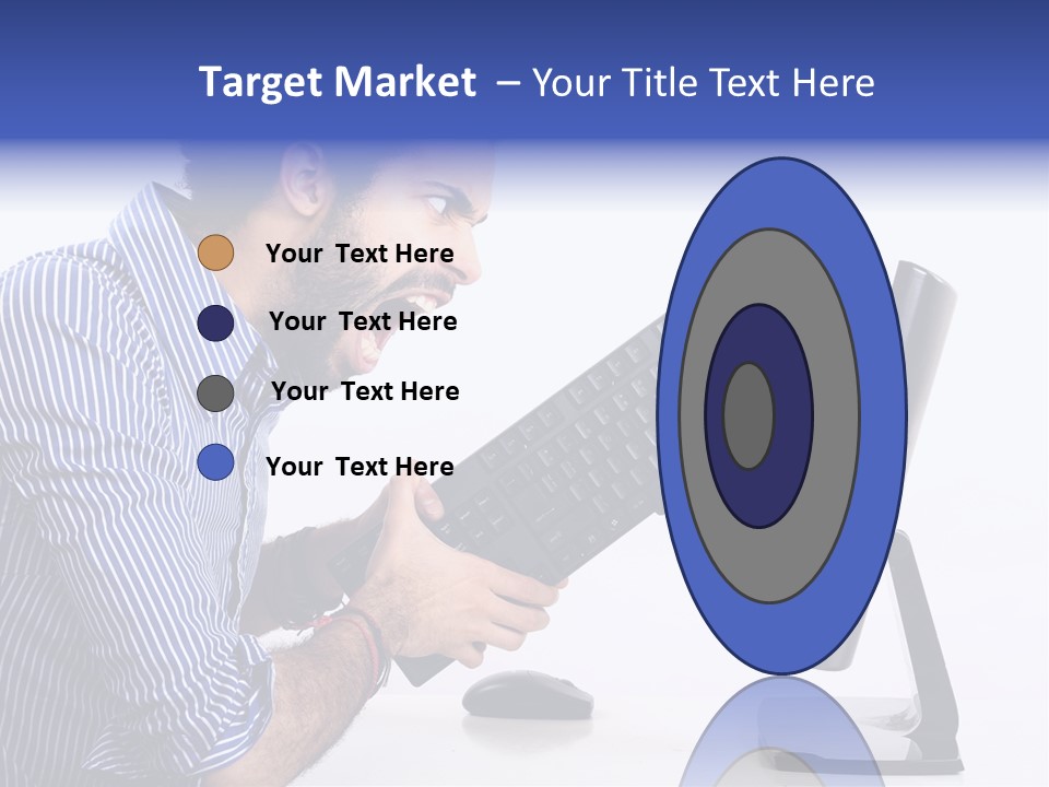 Computer White Horizontal PowerPoint Template