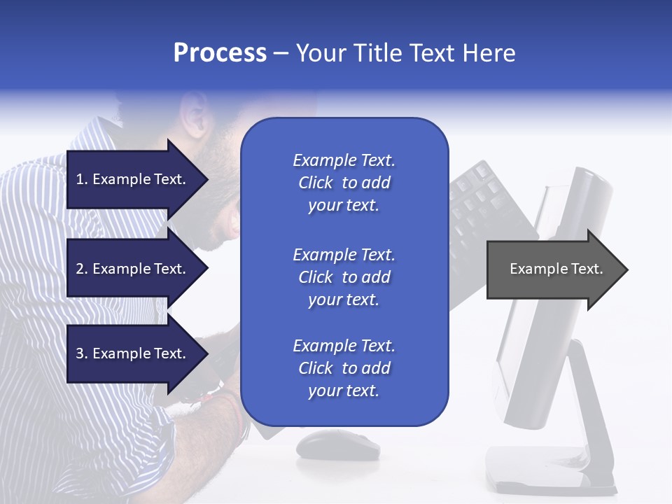 Computer White Horizontal PowerPoint Template