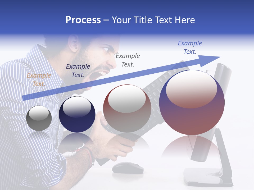 Computer White Horizontal PowerPoint Template