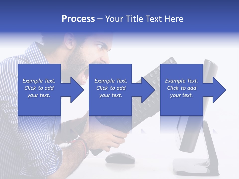 Computer White Horizontal PowerPoint Template