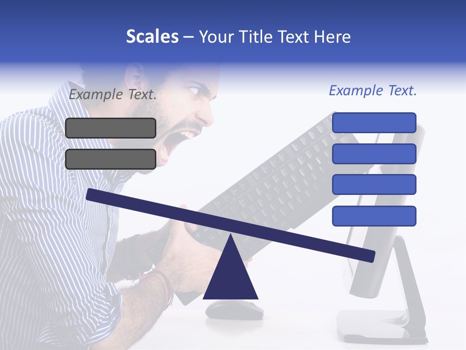 Computer White Horizontal PowerPoint Template