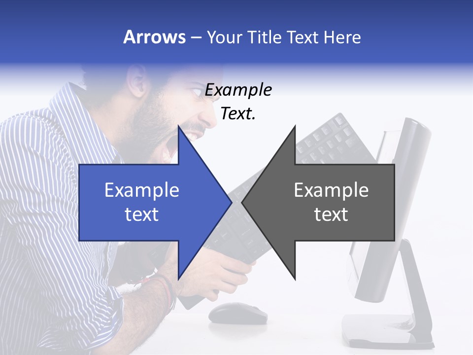 Computer White Horizontal PowerPoint Template