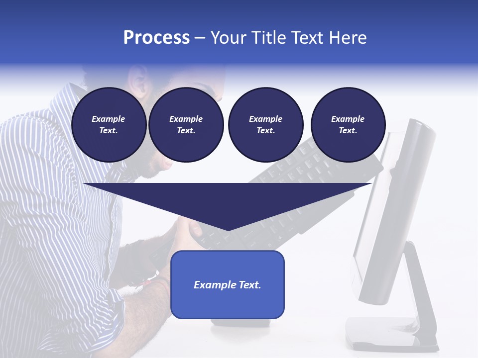 Computer White Horizontal PowerPoint Template