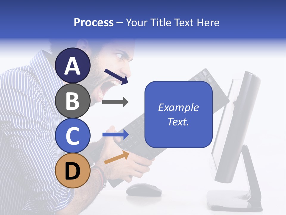 Computer White Horizontal PowerPoint Template