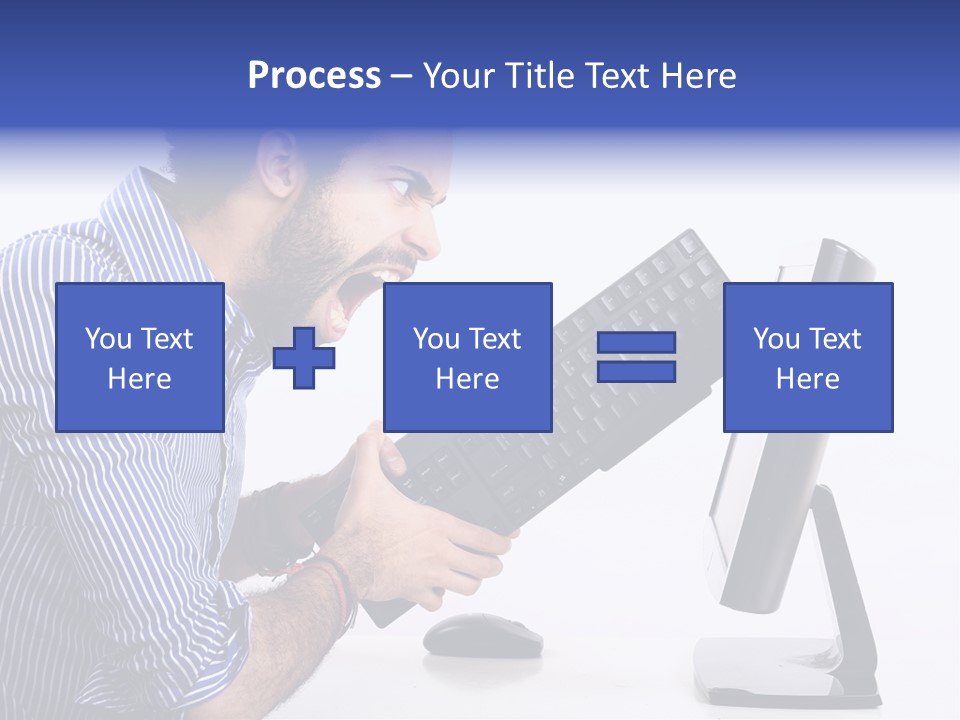 Computer White Horizontal PowerPoint Template