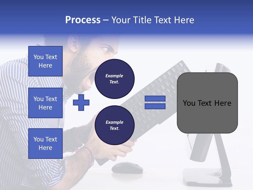 Computer White Horizontal PowerPoint Template