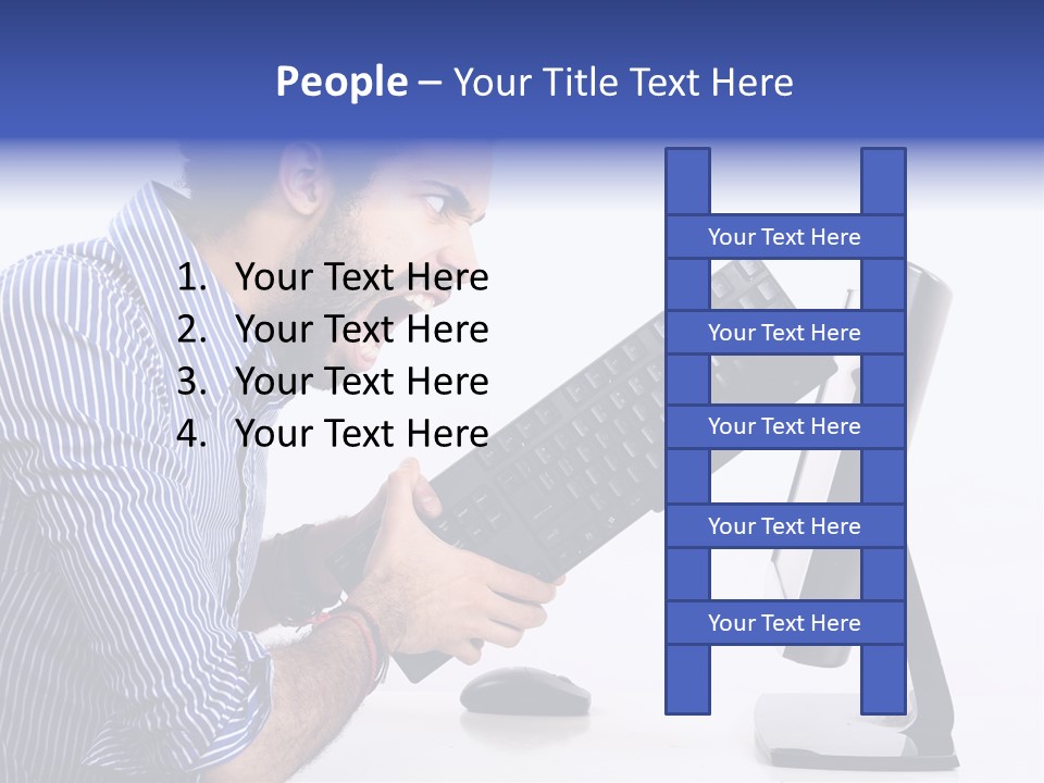 Computer White Horizontal PowerPoint Template