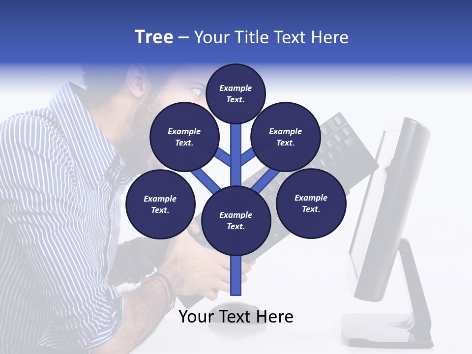 Computer White Horizontal PowerPoint Template