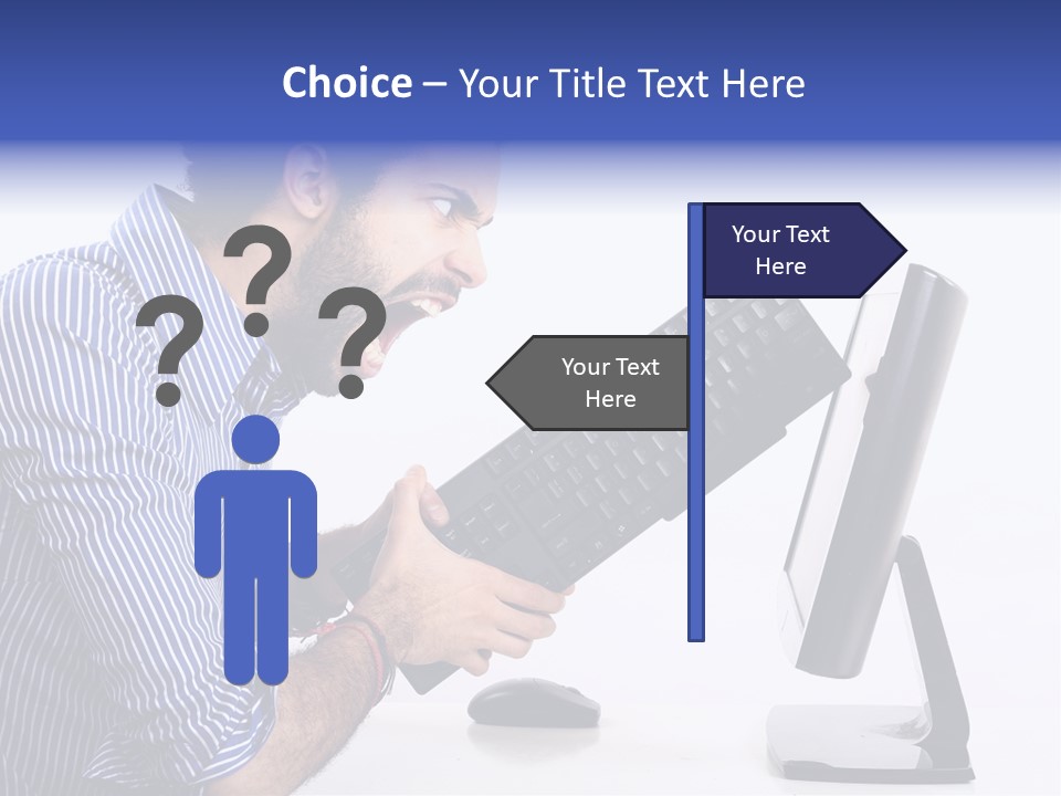 Computer White Horizontal PowerPoint Template