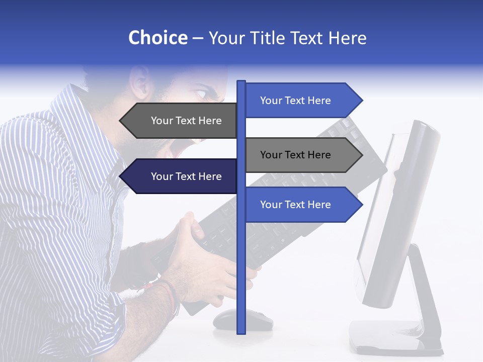 Computer White Horizontal PowerPoint Template