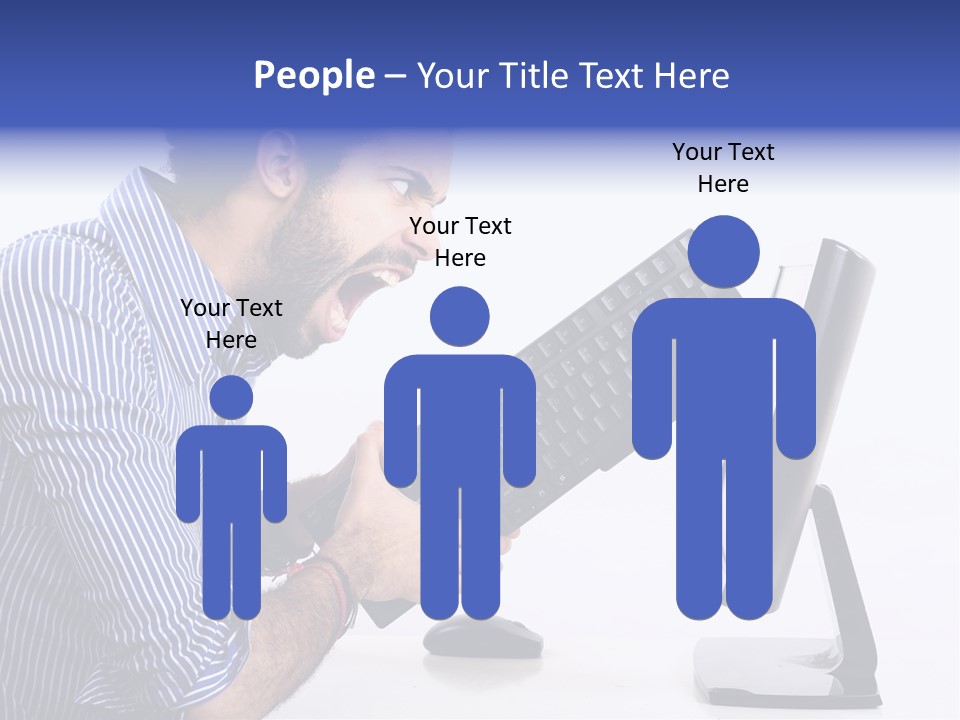 Computer White Horizontal PowerPoint Template