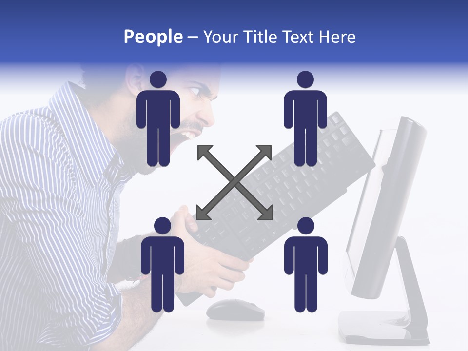 Computer White Horizontal PowerPoint Template