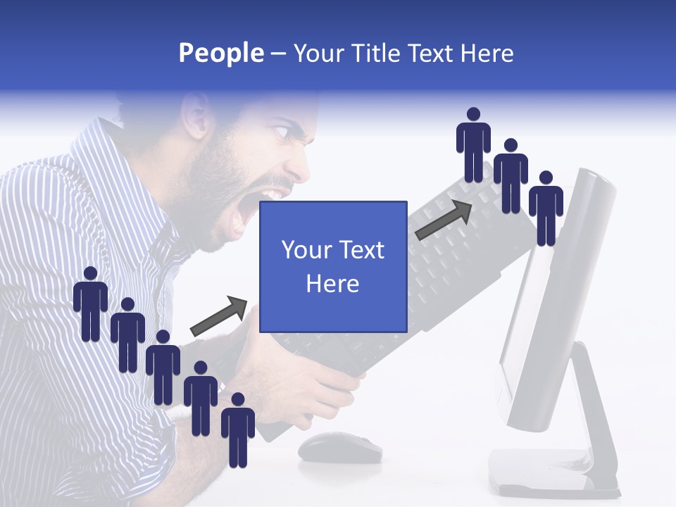 Computer White Horizontal PowerPoint Template