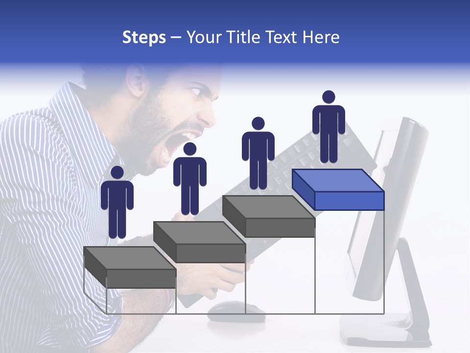 Computer White Horizontal PowerPoint Template